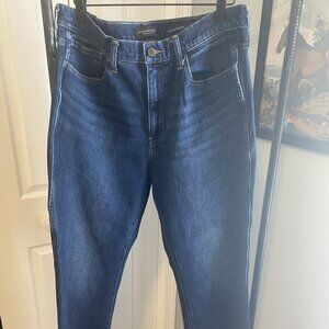 Banana Republic High-rise Crop Boot, Dark Wash, Size 32